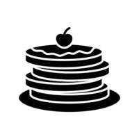 pancake icon vector design template in white background