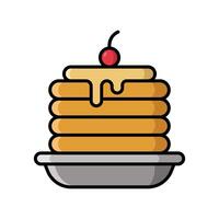 pancake icon vector design template in white background