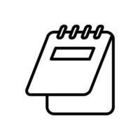 notepad icon vector design template in white background