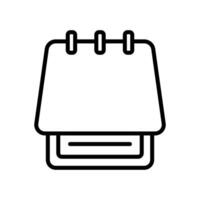 notepad icon vector design template in white background