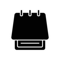 notepad icon vector design template in white background