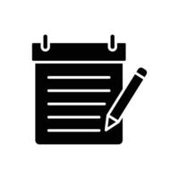 notepad icon vector design template in white background