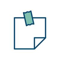 notepad icon vector design template in white background