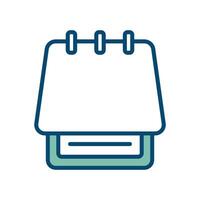 notepad icon vector design template in white background