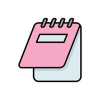 notepad icon vector design template in white background