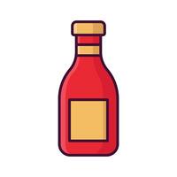 ketchup icon vector design template in white background