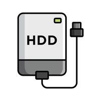 hard disk icon vector design template