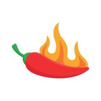 chilli pepper icon vector design template in white background