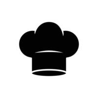 cocinero sombrero icono vector diseño modelo en blanco antecedentes