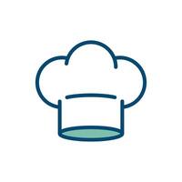 chef hat icon vector design template in white background