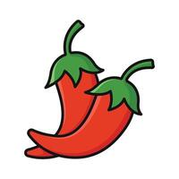 chilli pepper icon vector design template in white background