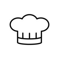 chef hat icon vector design template in white background