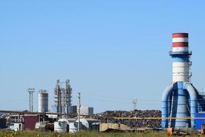 Big plant for processing scrap metal photo