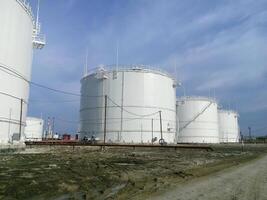 Storage tanks for petroleum products photo