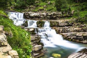 Gradas de Soaso. Waterfall in the spanish national park Ordesa and Monte Perdido, Pyrenees photo