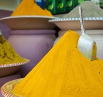 Spices at the market Marrakech, Morocco photo