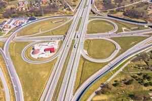 Road transport - a high-speed road photo