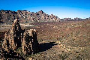 Landscape in Teide National Park, Canary Island Tenerife, Spain photo