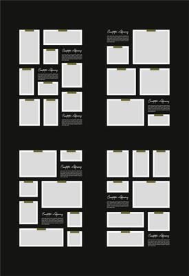 Pictures or photos frame collage abstract photo frames and digital photo wall template