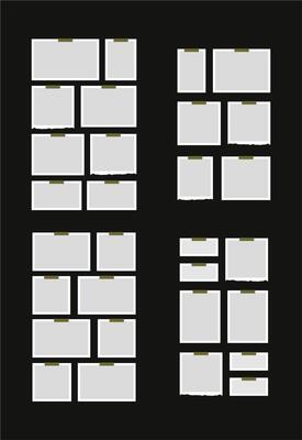 Pictures or photos frame collage abstract photo frames and digital photo wall template
