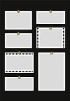 Pictures or photos frame collage. comics page grid layout abstract photo frames and digital photo wall template vector