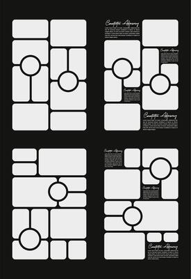 Pictures or photos frame collage and digital photo wall template