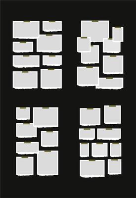Pictures or photos frame collage abstract photo frames and digital photo wall template