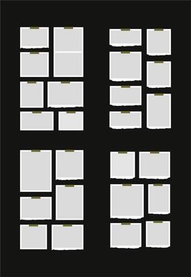 Pictures or photos frame collage abstract photo frames and digital photo wall template