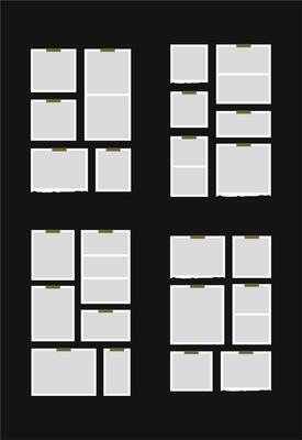 Pictures or photos frame collage abstract photo frames and digital photo wall template