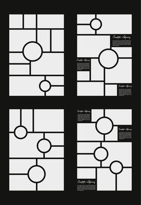 Pictures or photos frame collage and digital photo wall template