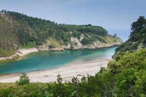 Beach of Pechon, Cantabria, Spain photo