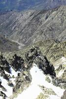 Snow gredos mountains in avila Spain photo