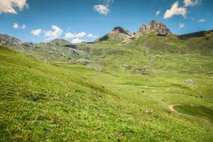 Pyrenees mountains frontera del Portalet, Huesca, Aragon, Spain photo