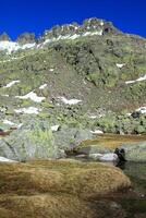 Snow gredos mountains in avila Spain photo