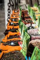 Spices Store at the Oriental Market in Granada, Spain photo