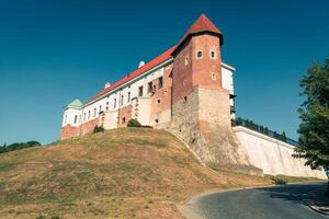 Old castle from 14th century in Sandomierz is located by Vistula river - the longest and biggest in Poland. photo