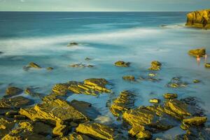 Playa de las Catedrales - Beautiful beach in the north of Spain. photo