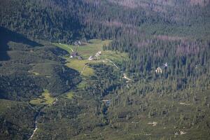 View from Kasprowy Wierch Summit in the Polish Tatra Mountains photo