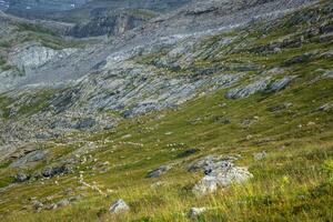 View of Ordesa valley and Monte Perdido massif, Pyrenees, Spain. photo