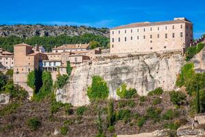 houses hung in cuenca, Spain photo