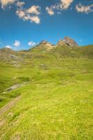 Pirineos montañas frontera del portal, huesca, Aragón, España foto