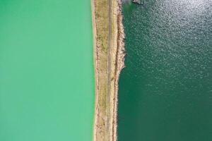 Aerial landscape from the drone photo