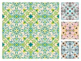 Set of ethnic tribal patterns For tiles, fabric patterns and wallpaper vector