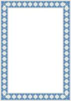 Decorative pattern frame with floral ornaments for cards and invitations vector