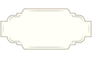 Vintage frame. Graphic element for decorating old fashioned text. vector