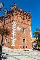 Gothic style Town Hall with Renaissance attic in the Old Town in Sandomierz, Poland photo