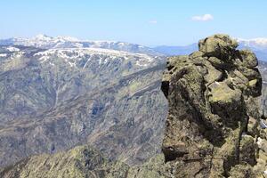 Snow gredos mountains in avila Spain photo