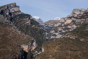 pinnacles in Anisclo Valley, Ordesa National Park, Pyrenees, Huesca, Aragon, Spain photo