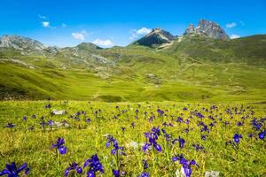 Pyrenees mountains frontera del Portalet, Huesca, Aragon, Spain photo