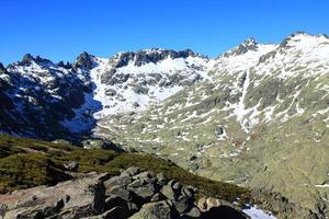 Snow gredos mountains in avila Spain photo